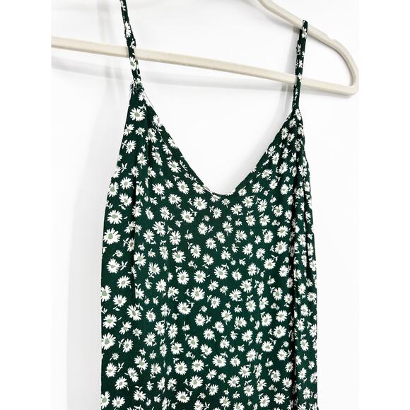 Reformation Crimini Cilantro Green Floral Sleeveless V-Neck Slip Midi Dress 6 - Picture 6 of 7